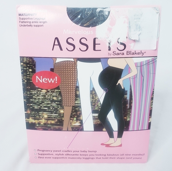 *Last Chance* NWT Spanx Maternity Marvelous Mama Lucky Leggings Slate Grey 1 - Picture 2 of 5